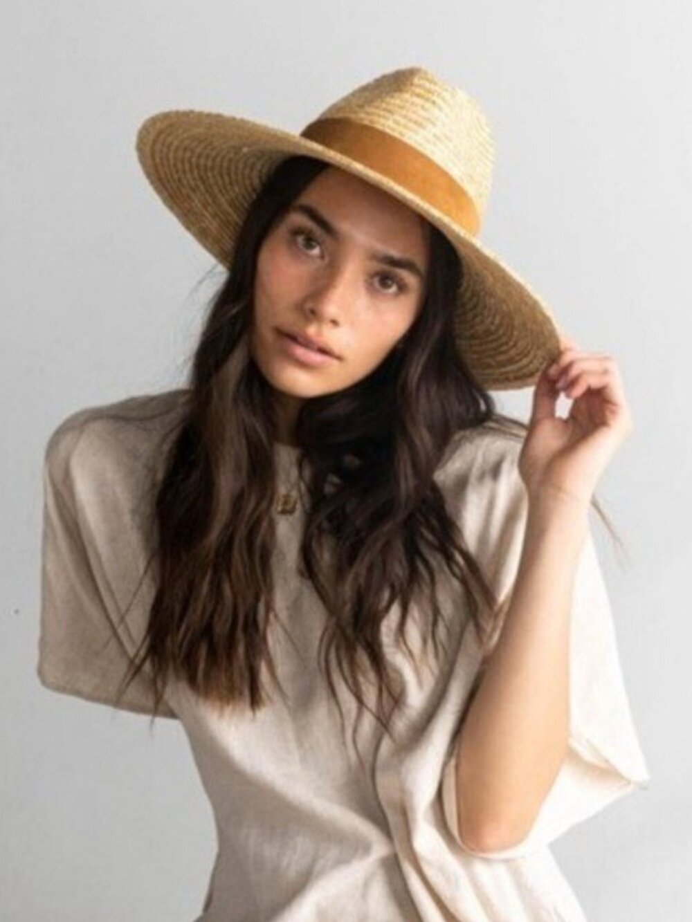 Gigi Pip Isla Straw Fedora